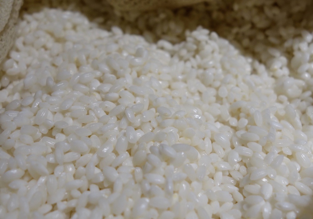 浸水した米